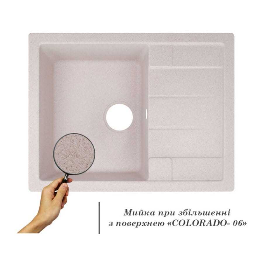 Мийка для кухні (СОL-06) 650х500/200 Lidz 33676