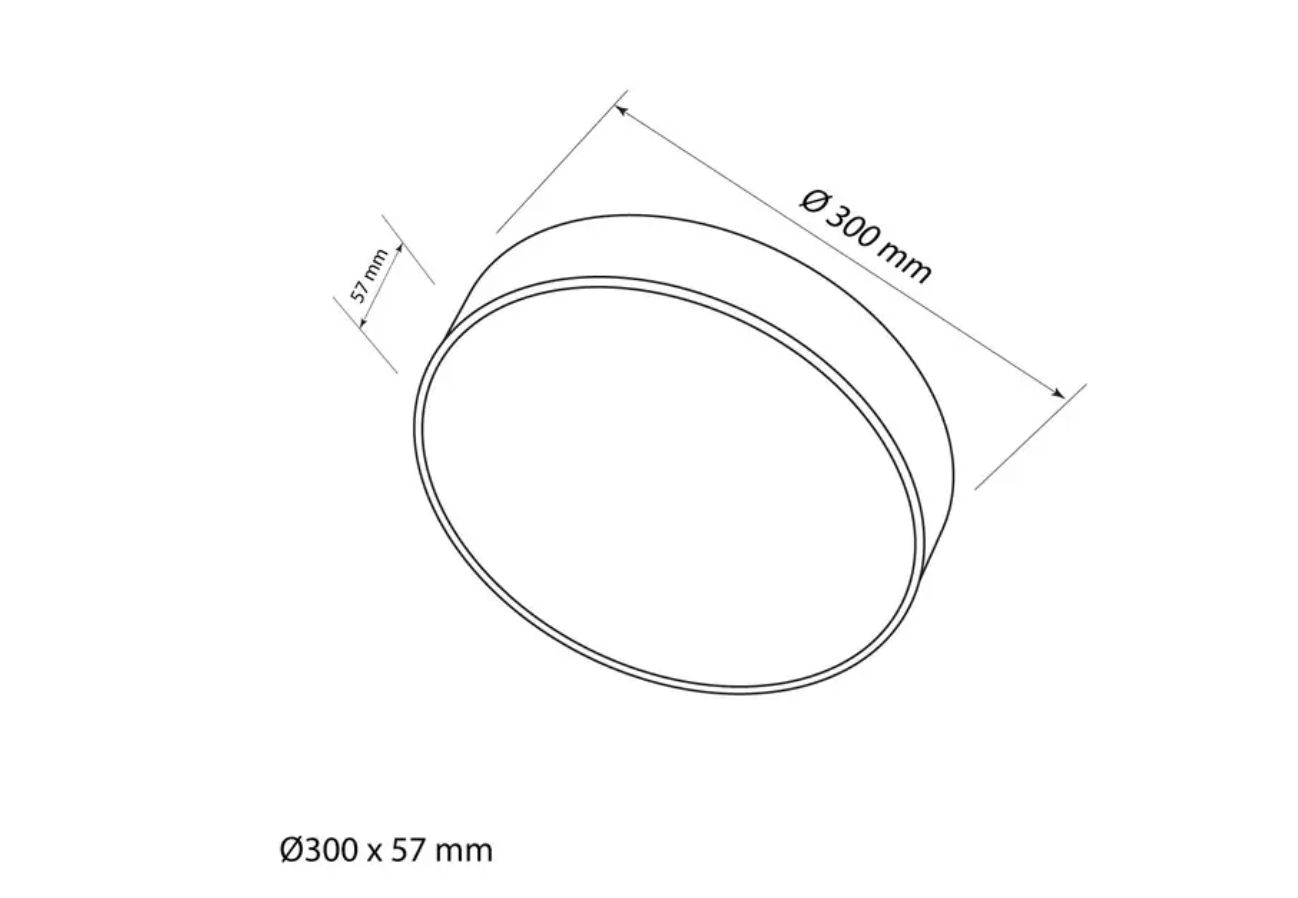 Світильник світлододний AVOCA LC R3055 24W ССТ, білий, LED C