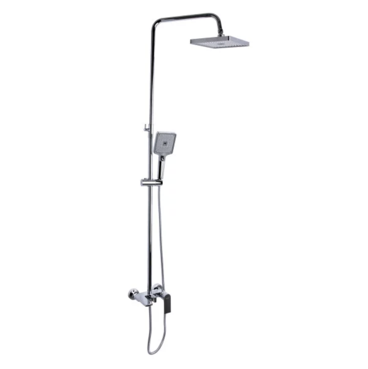 Душова система універсальна Qtap Aries на три споживача (з виливом) Chrome