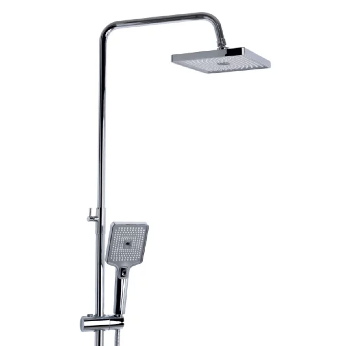 Душова система універсальна Qtap Aries на три споживача (з виливом) Chrome