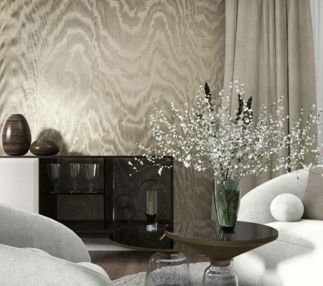 Шпалери вінілові на флізеліновій основі Marburg Lava 35209 1,06*10,05 м
