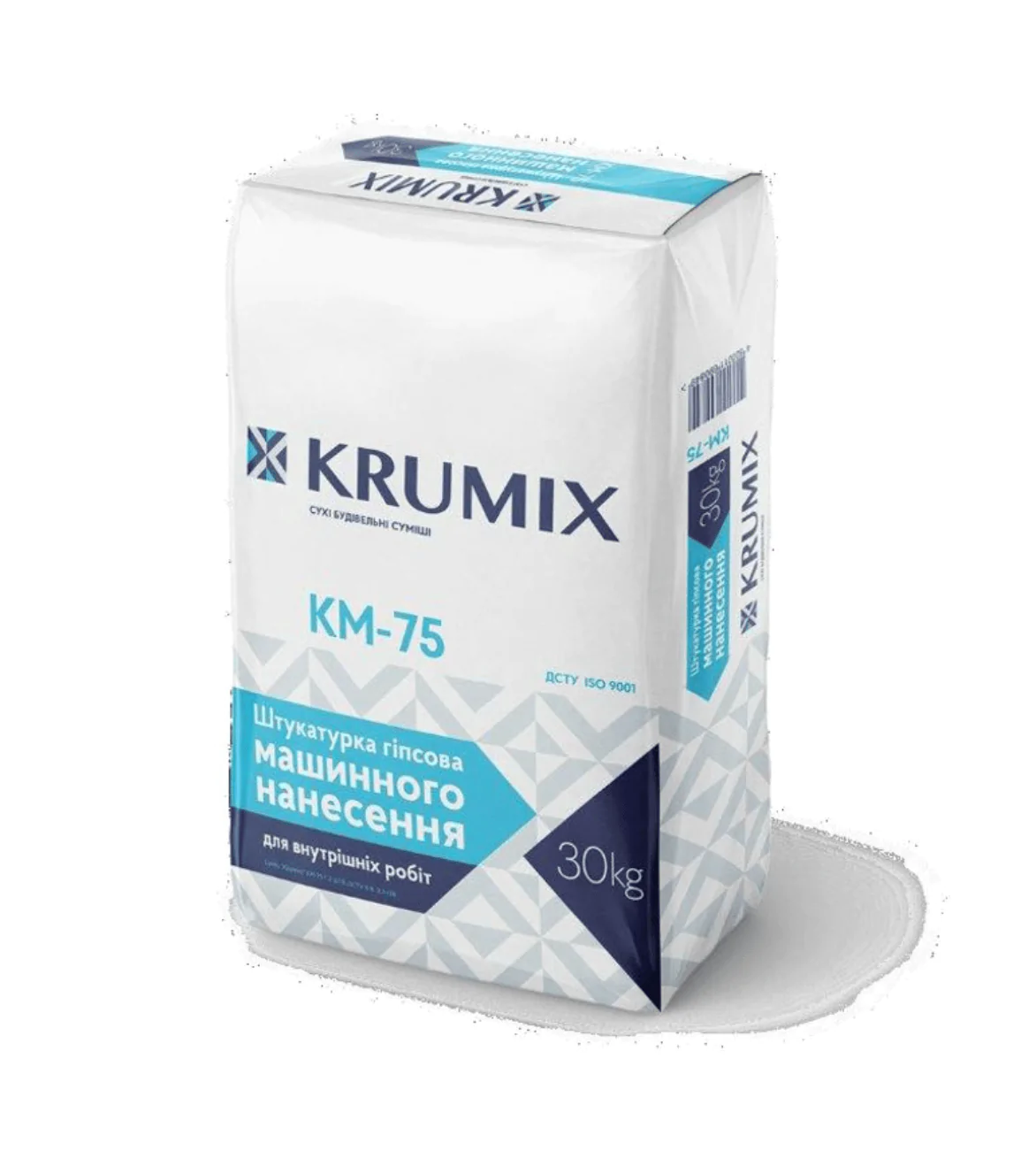 Штукатурка Krumix гіпсова КМ-75 машинна 30 кг