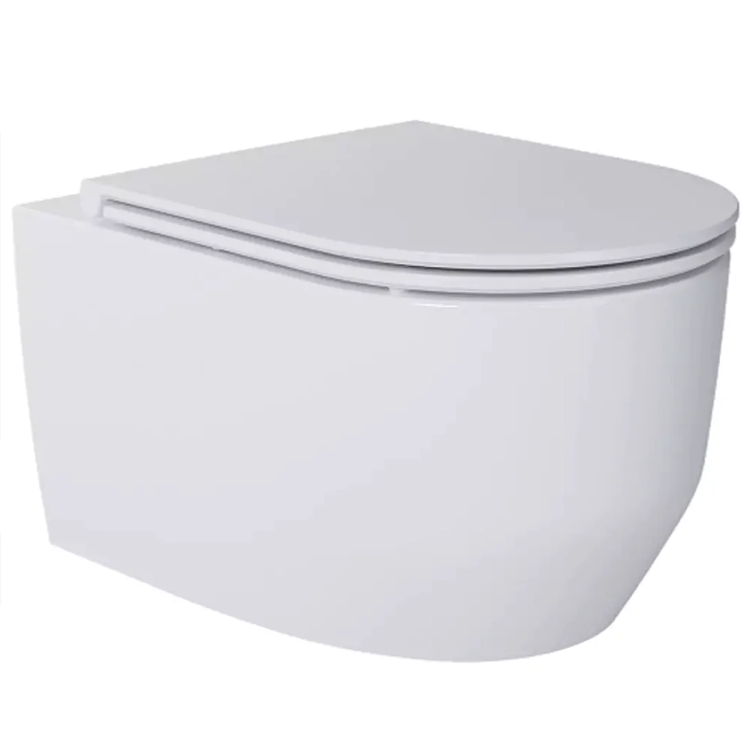 Унітаз підвісний Devit Art 3.0 3030140 безобідковий з кришкою soft-close, Vortex Flush, білий глянець