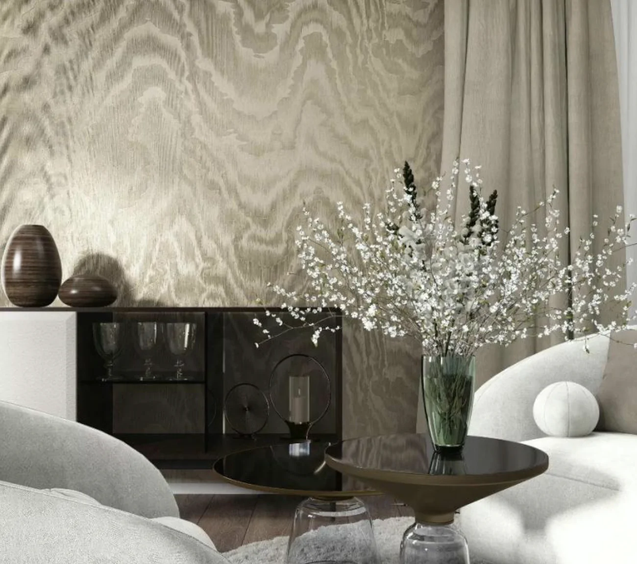 Шпалери вінілові на флізеліновій основі Marburg Lava 35209 1,06*10,05 м
